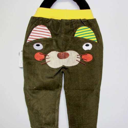 唐米小熊2014好運狗條絨褲/春秋卡通長褲 卡通童裝