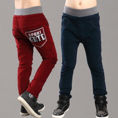 男童燈芯絨長褲2014秋冬裝新款休閑條絨褲中大童加絨燈芯絨褲