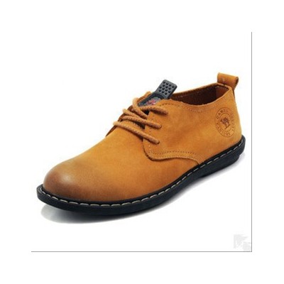 新款專柜男鞋英倫手工休閑潮時尚戶外耐磨牛仔百搭皮鞋