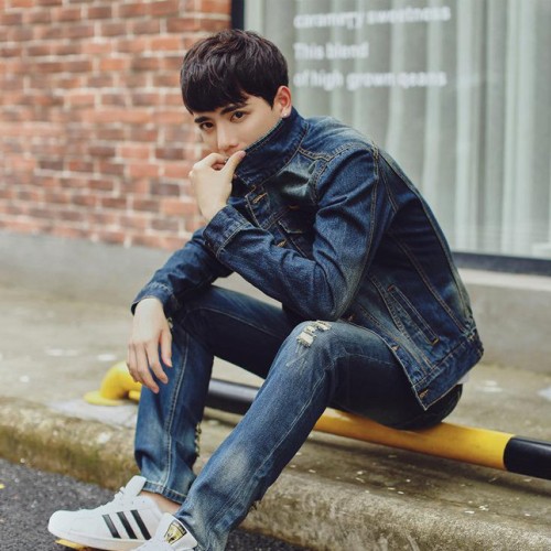 實拍2016新款　牛仔外套男　男裝 秋季新款情侶套裝　一件代發