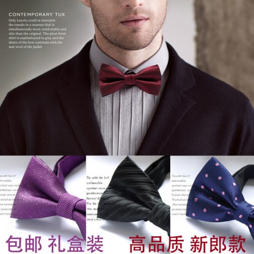 你你入思 領(lǐng)結(jié)男潮正裝結(jié)婚英倫新郎伴郎喜慶領(lǐng)結(jié)紫色酒紅色包郵