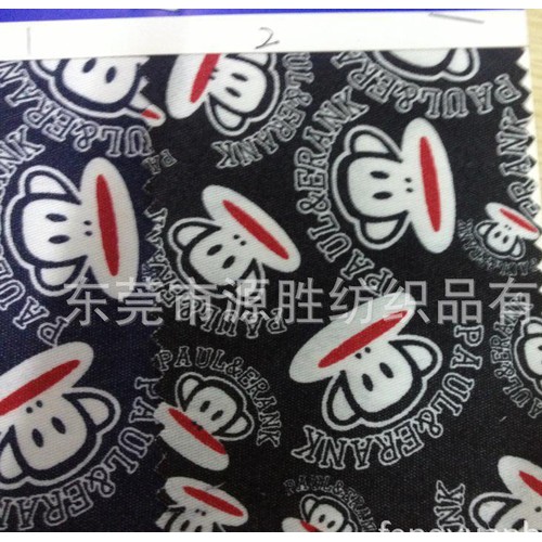 工廠直銷棉布全棉彈力棉布60S貢緞印花大嘴猴YS-4152