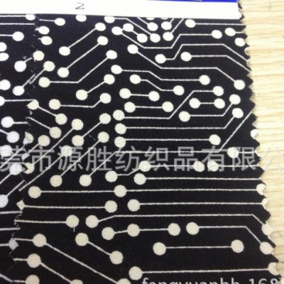 工廠直銷全棉印花彈力印花布彈力貢緞印花YS-4147