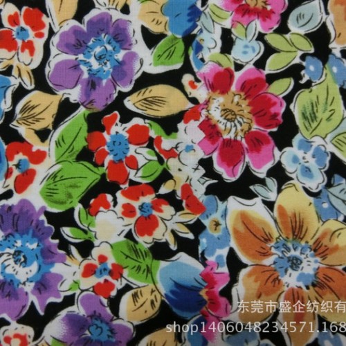 SQ019#  全棉貢緞印花布 全棉印花布 全棉活性印花布