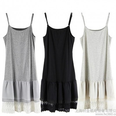 時尚超百搭 全棉吊帶蕾絲蓬蓬裙 吊帶打底連衣裙吊帶裙 **