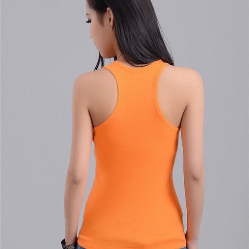 外貿(mào)純棉女士工字吊帶小背心女夏 全棉純色細(xì)螺紋吊帶打底衫