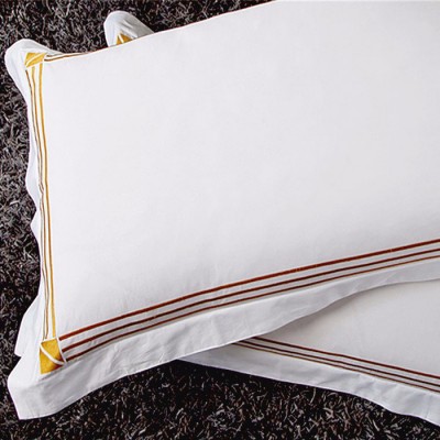 酒店床上用品全棉四件套 純棉繡花貢緞床單被套 賓館客房布草床品