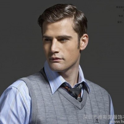 【背心毛衣】灰色男款背心，秋冬季緊身舒適時尚背心毛衣