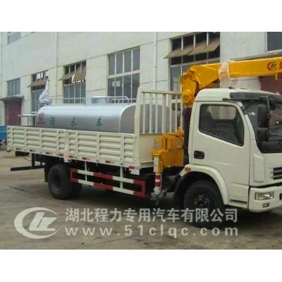 供應東風多利卡東風多利卡隨車自卸吊帶灑水車