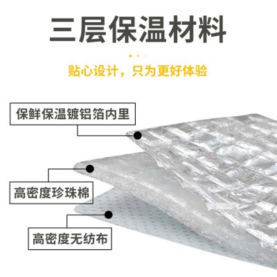 環(huán)雅 無紡布袋外賣袋保溫袋打包袋廣告印刷免費(fèi)設(shè)計(jì)圖案覆膜袋