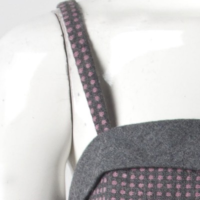 品牌清倉 愛諾兒 2012春季韓版女裝波點蝴蝶結吊帶裙