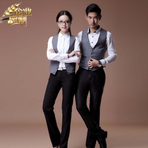 2016年新款男女同款修身西裝馬甲大碼男士英倫背心休閑職業馬夾