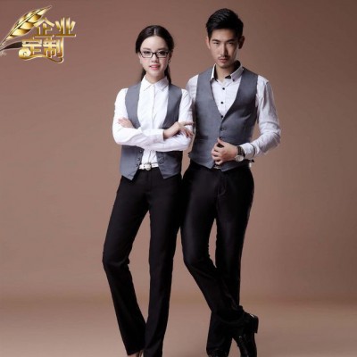 2016年新款男女同款修身西裝馬甲大碼男士英倫背心休閑職業馬夾