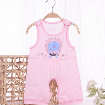 夏季嬰幼兒背心無袖寶寶連身衣服 初生兒衣服 純棉散熱嬰兒服裝