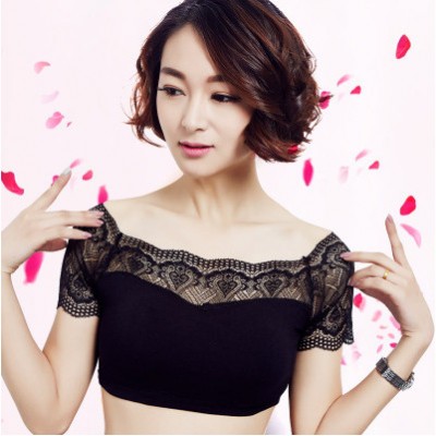 依念妮8821 蕾絲裹胸帶胸墊防走光聚攏型內衣裹胸式薄款背心式內衣