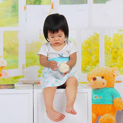 專(zhuān)柜** 韓版女童連衣裙 純棉1-3歲中小童背心裙 2015