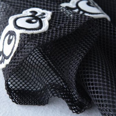 2015秋季女裝新款刺繡小眼睛黑色網眼短袖連衣裙+背心裙2件