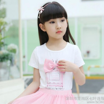 6912015夏季歐根紗連衣裙 女童鉤花背心連衣裙 中大童連