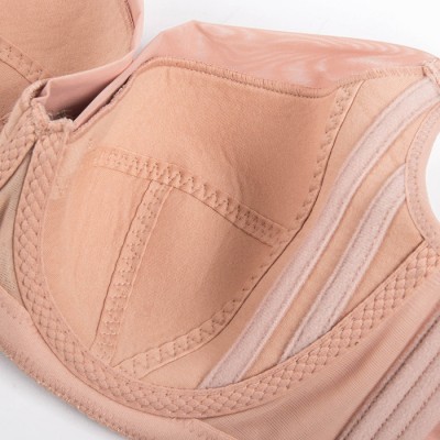 杰奎琳春季可拆卸雙肩帶蕾絲邊黑色超薄杯大杯大碼背心式性感文胸                京雍特惠 品牌折扣