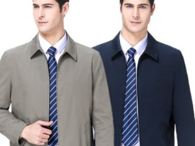 2020秋冬中年外套男裝時尚翻領商務男式夾克新款休閑爸爸裝薄批發