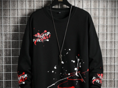 衛衣男2021春季新款青年潮流個性時尚休閑創意圓領上衣男外貿跨境