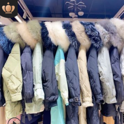 20冬季大山白鴨絨羽絨服尾貨 高端女裝品牌折扣批發實體直播貨源