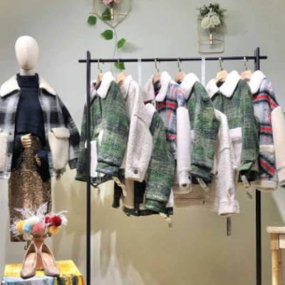 20冬季雙面顆粒絨大衣女中長款外套品牌折扣女裝尾貨清倉庫存處理