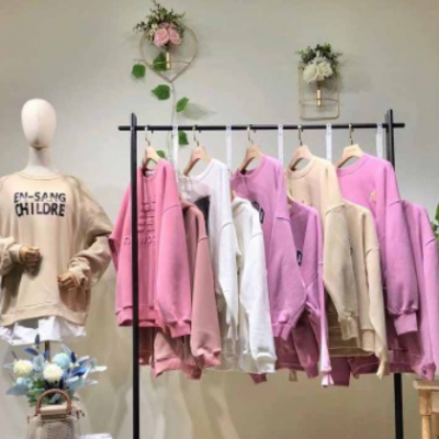 2020冬季新款加絨加厚衛衣女寬松圓領上衣品牌折扣女裝尾貨批發