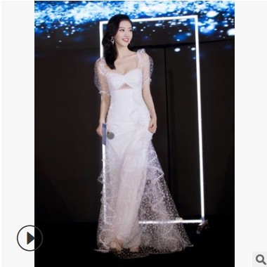 澳洲A走秀同款重工度假風長裙景甜仙女裙修身小眾設計同款9160