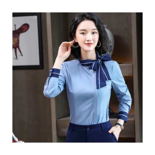 秋冬季新款襯衫女長袖韓版職業(yè)時尚OL正裝女士襯衣工作服