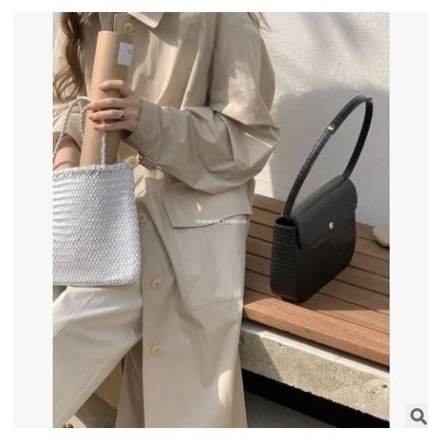 韓國經(jīng)典款寬松氣質(zhì)長款風衣