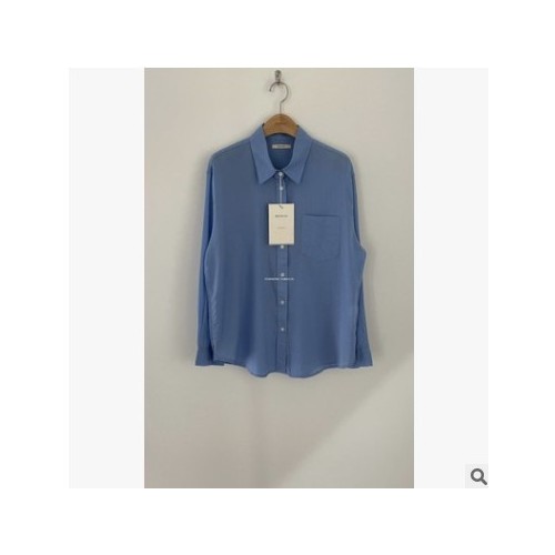 韓國東大門BRU**H棉夏季輕薄系扣襯衫可當防曬衫