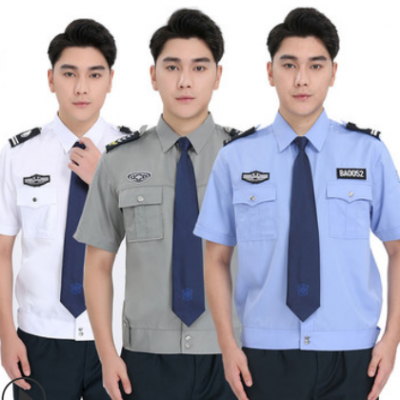 2011新式夏季保安制服短袖襯衣長袖物業安保執勤服套裝廠家批發