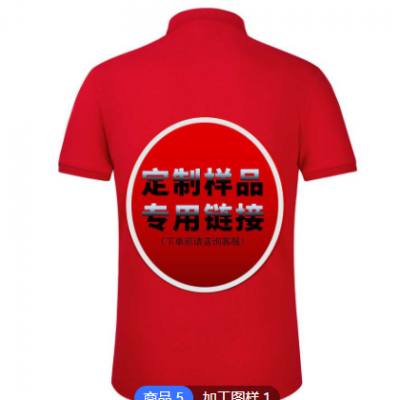 【樣品】夏裝翻領T恤團體服工作服工衣樣品來圖來樣加工定制專用