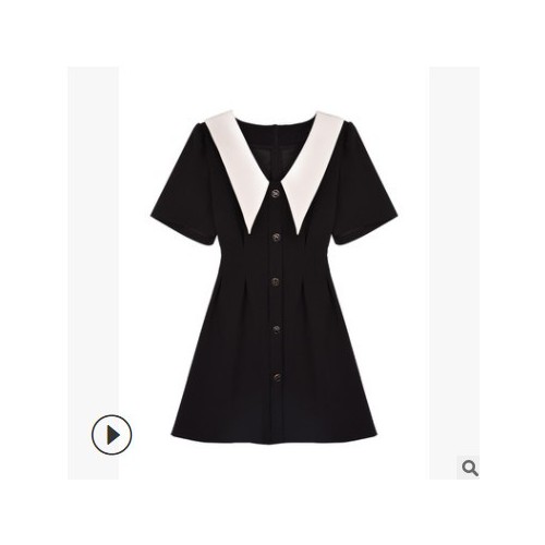 大碼女裝2021新款胖妹妹mm夏裝洋氣時(shí)髦法式茶歇裙遮肚顯瘦連衣裙