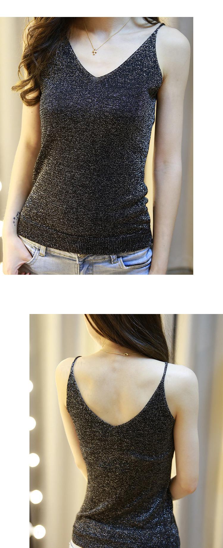 針織衫服裝毛衣薄款淘工廠加工定制女式吊帶打底衫加工