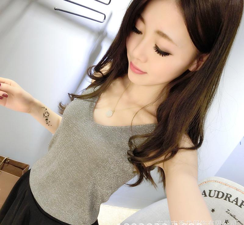 針織衫服裝毛衣薄款淘工廠加工定制女式吊帶打底衫加工