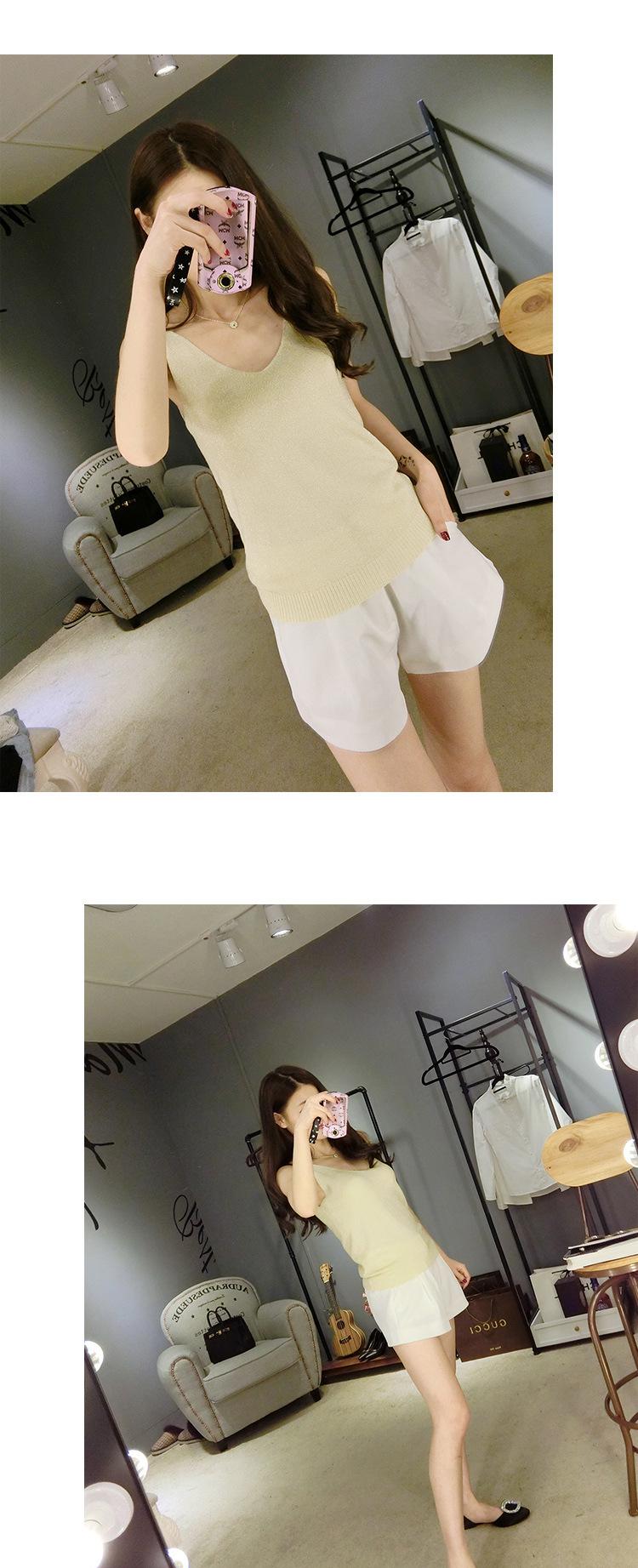 針織衫服裝毛衣薄款淘工廠加工定制女式吊帶打底衫加工