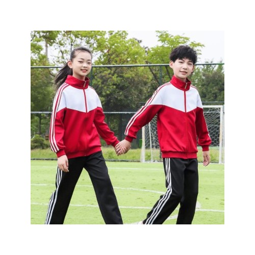 春秋款學院風中小學生校服班服秋季套裝幼兒園園服兩件套廠家批發