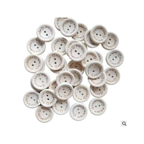 廠家直銷 跨境激光圓形兩眼碗扣印花 愛心DIY外套兒童裝紐扣盒裝