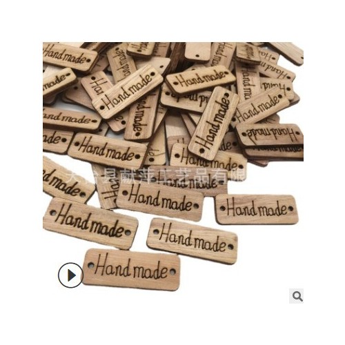 外貿爆款 原木色環保雙孔木質紐扣 原木環保可愛扣子服飾輔料