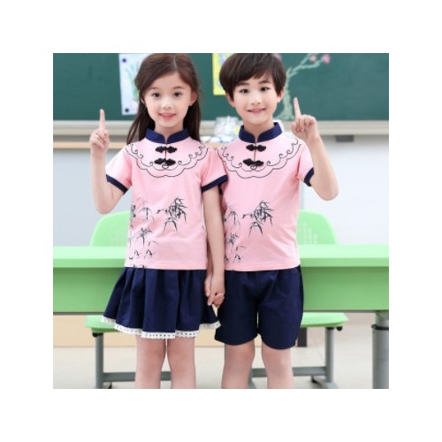 小學生中國風校服套裝2021夏季新款幼兒園園服兒童裝班服套裝
