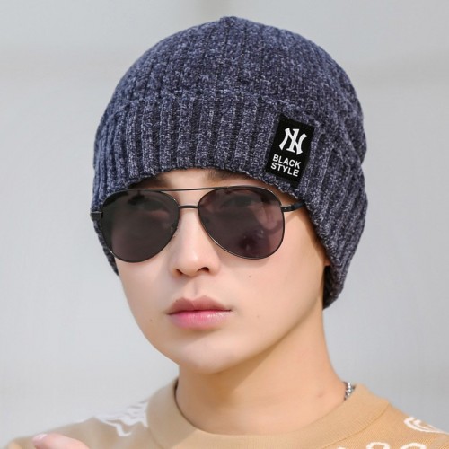 帽子男士加絨毛線帽冬季加厚雪尼爾n1保暖帽秋冬防寒棉帽針織帽男