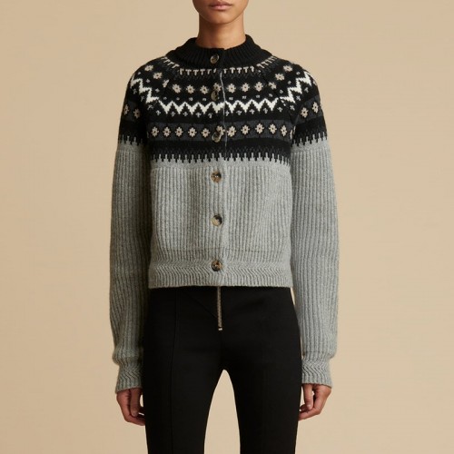 秋冬季修身顯瘦針織開衫時尚直筒女上衣羊毛休閑百搭外套長袖跨境