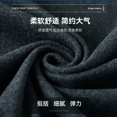 2023秋款男士商務休閑開衫男裝毛衣假兩件翻領條紋針織衫一件代發