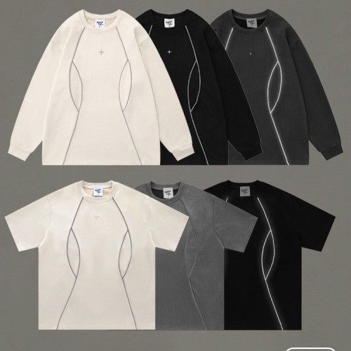 外貿(mào)跨境爆款A(yù)I未來先鋒3M反光廓形T恤夏季小眾機能風(fēng)短袖男女酷