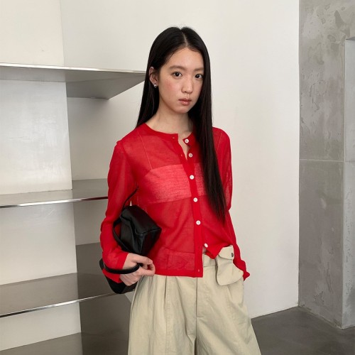 愛與南希十三行2025夏季韓式高級感外搭天絲防曬上衣罩衫女21982